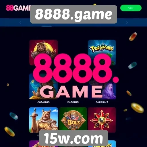 Exploração das categorias de jogos do site 8888.game